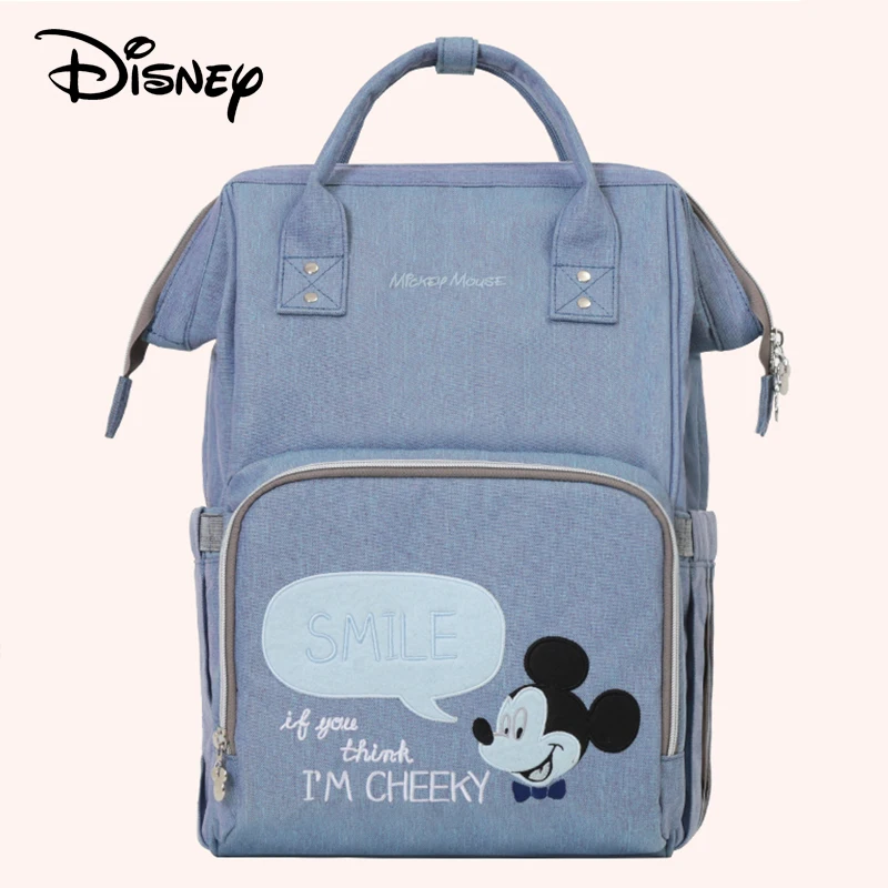 Disney Детская сумка для подгузников подгузник usb Отопление коляска сумки уход за ребенком мумия рюкзак изоляционная Сумка Микки mochila bolsa