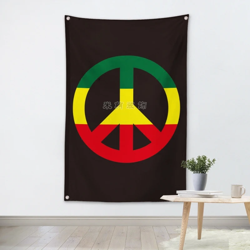 

Reggae Pop Band Poster Cloth Flags Wall Stickers Hanging paintings Billiards Hall Studio Theme Home Decoration