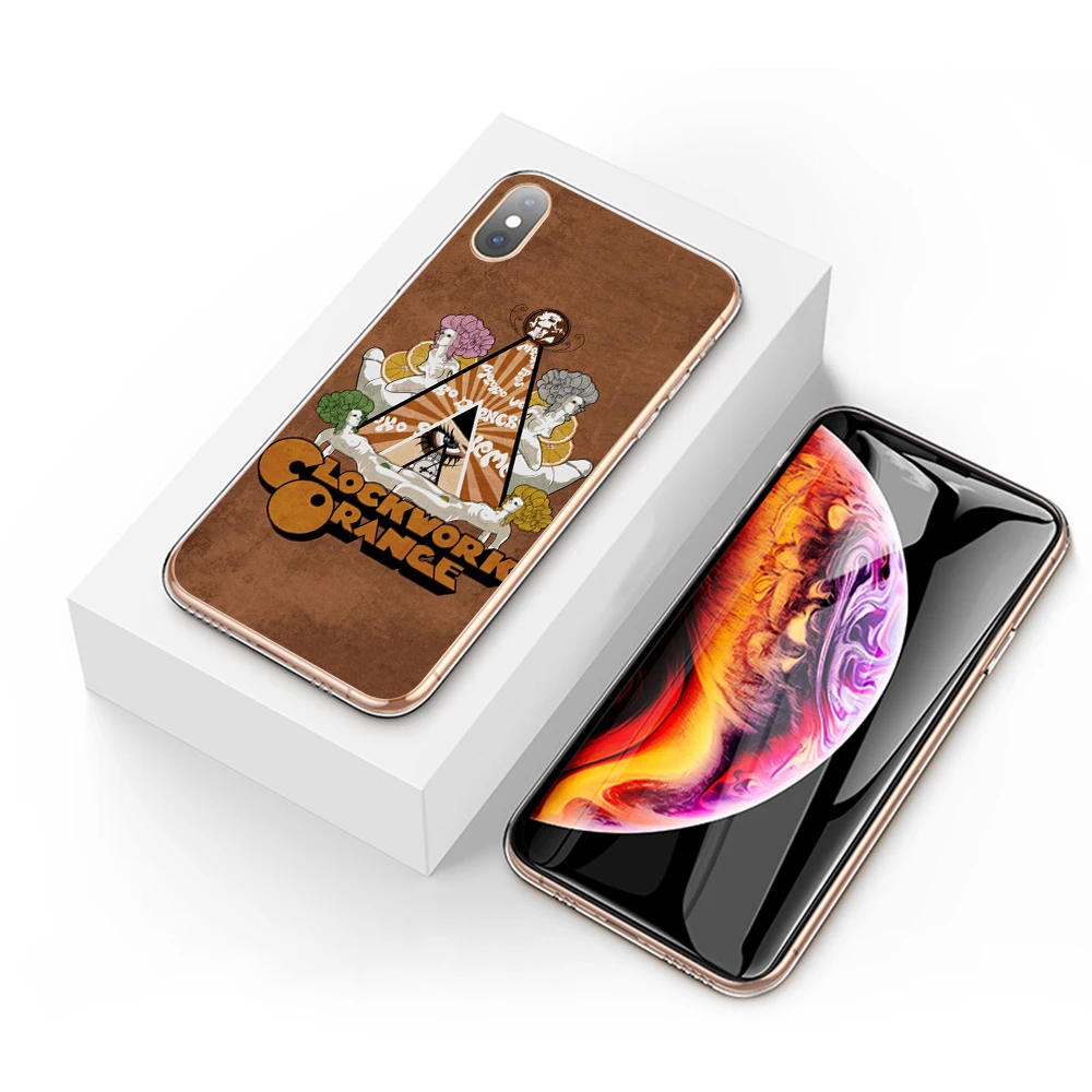 Жесткий чехол для телефона Lavaza A Clockwork оранжевая пленка аниме Apple iPhone 6 6s 7 8 Plus X 5 5S SE