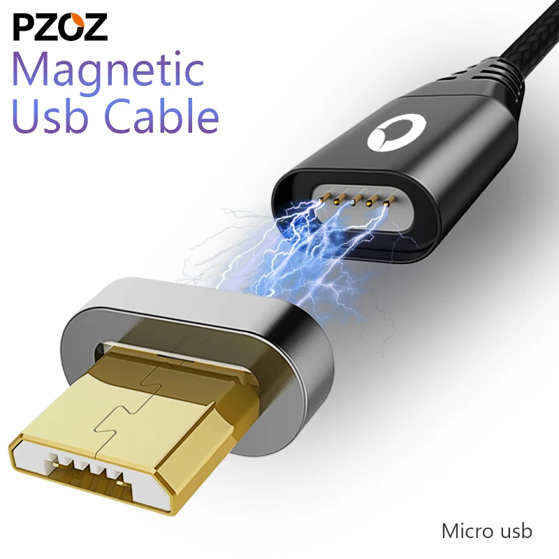 

PZOZ Magnetic Cable Micro Usb Fast Charging Adapter Micro Usb Cabel Microusb Magnet Charger Data Wire mobile phone for xiaomi