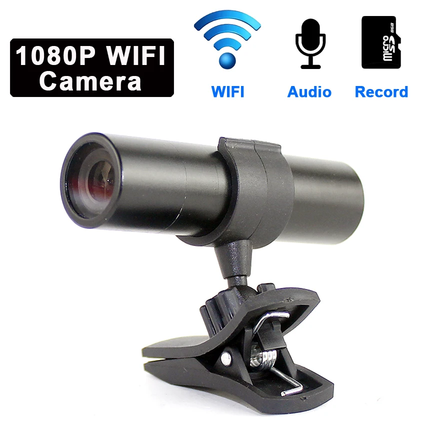 2MP пуля аудио запись Мини Wifi камера H.264 3 6 мм объектив 1080P глазок TF карта Запись