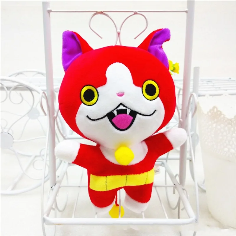 НОВЫЙ Yo Kai Watch кошка Neko мягкие Куклы дети подарок 20 см Yokai шепот jibanyan Komasan плюшевые