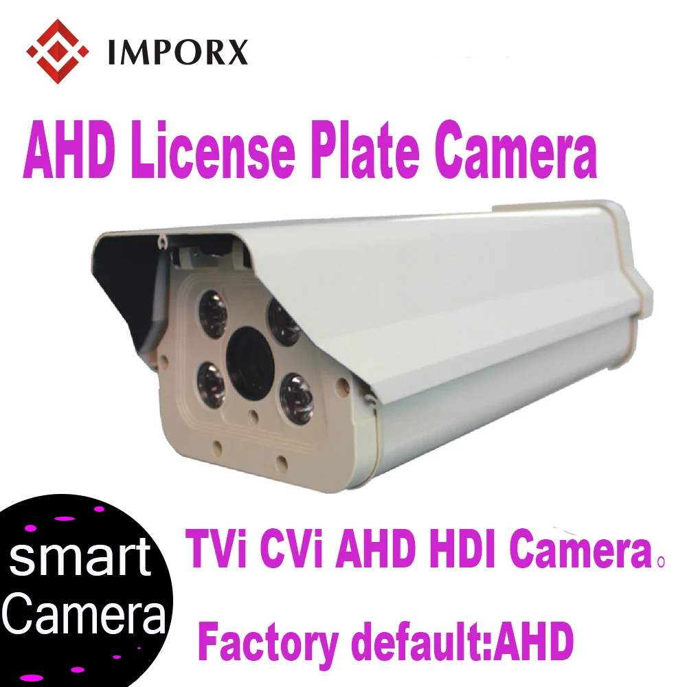 

IMPORX 2MP IR LED 6-22mm Motorized Zoom Lens AHD Vehicles License Number Plate Recognition LPR Camera For Highway Parking Lot