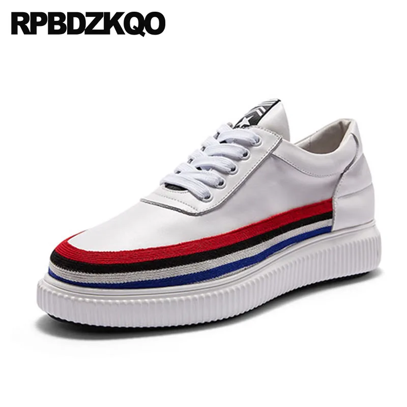 Кроссовки мужские на шнуровке криперы скейт натуральная кожа роскошная коровья