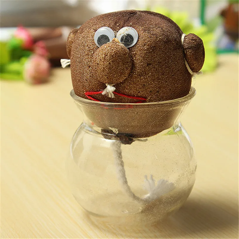 Новое поступление мини DIY волшебная трава растение горшок трава голова кукла Дети Образование игрушка Рождественский подарок ремесло