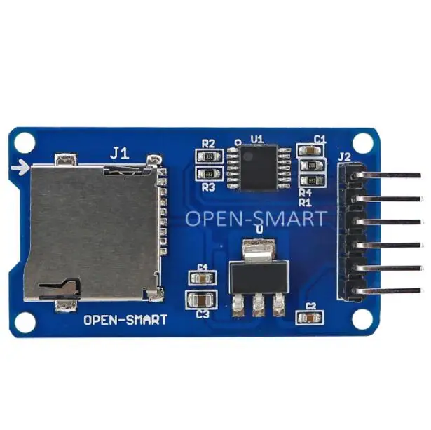 5 шт. модуль для чтения карт Micro SD/SPI интерфейс/TF-карт с преобразователем уровня 3 В