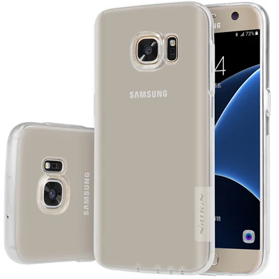 Clear Для samsung Galaxy S7 NILLKIN Nature TPU мягкий чехол на заднюю панель прозрачный натуральный силиконовый чехол с розничной посылка - Цвет: Clear