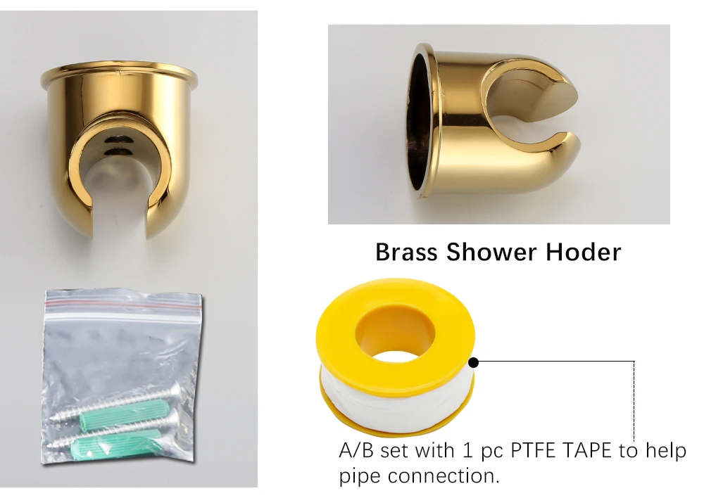 Hand Held Bidet Sprayer Gold Brass Douche Toilet Kit Hand Held Toilet Shattaf Shower Head Copper Valve Set Faucet AP2107