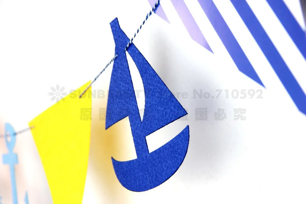 Морской баннер якоря рулевые колеса парусная лодка для маленьких мальчиков