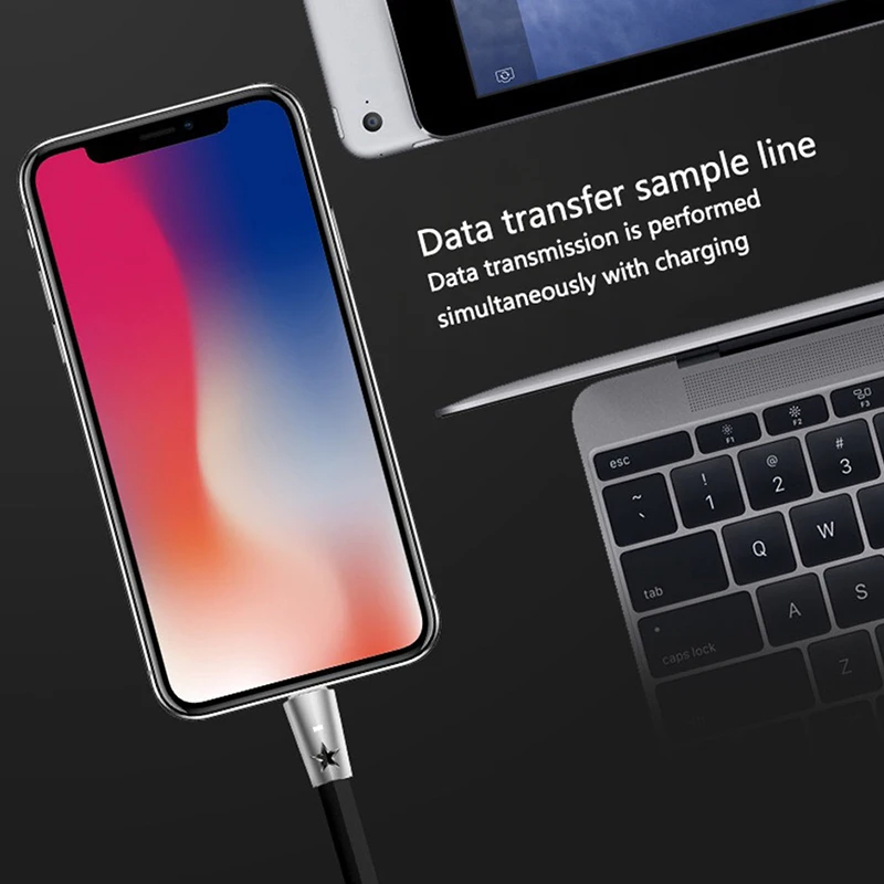 ! ACCEZZ TPE для Apple USB кабель быстрой зарядки данных iPhone 5S 6 6S 7 8 Plus X XS XR Max iPad зарядное