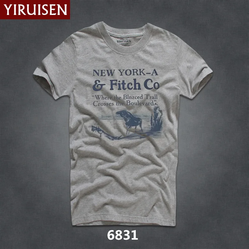 6831 YIRUISEN брендовая одежда модная индийская Футболка с принтом Мужская футболка с коротким рукавом хлопок мужские футболки Masculinas - Цвет: 6831