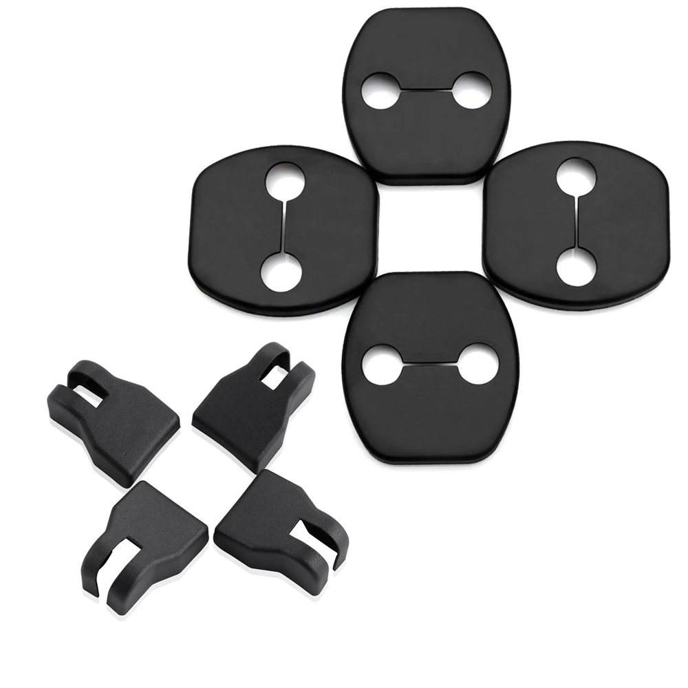 Стайлинг автомобиля отделка дверного замка чехлы для защита от дверных пробок