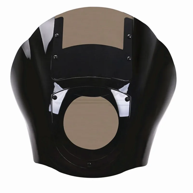 gloss black-smoke МОТОЦИКЛ ABS четверти фара обтекатель W/лобовое стекло для Harley Sportster XL 1200 883 XL883N Dyna FXR 1986 - Цвет: gloss black-smoke