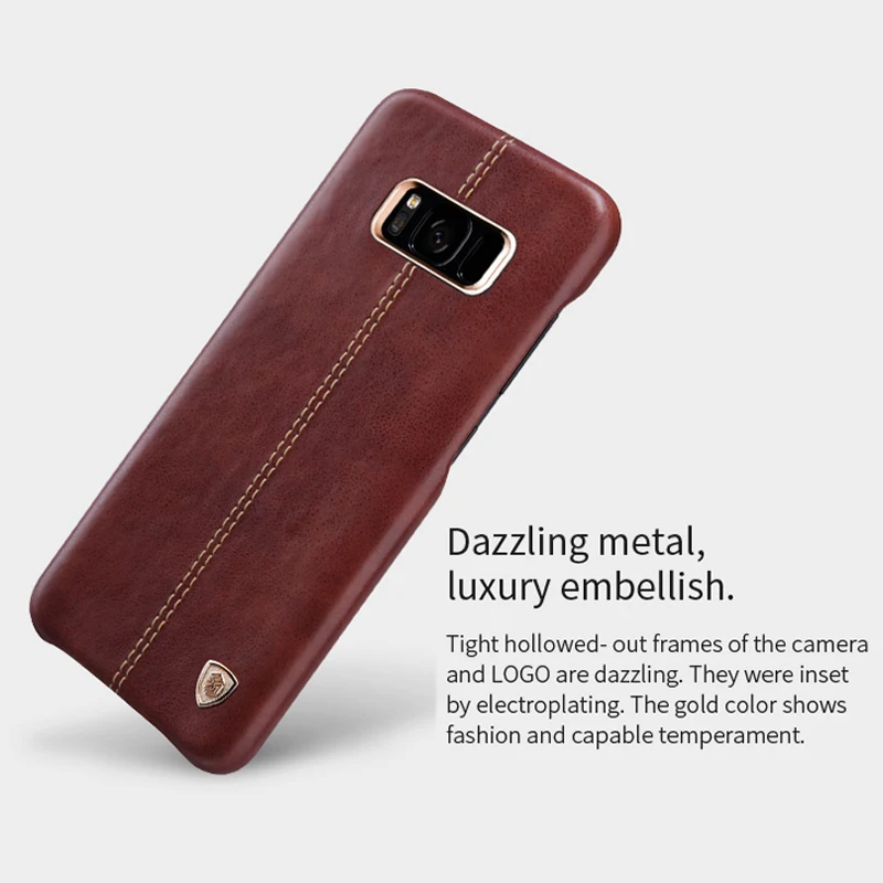 Для samsung Galaxy S8/S8 Plus Капа роскошный винтажный из искусственной кожи чехол NILLKIN Englon кожаный чехол