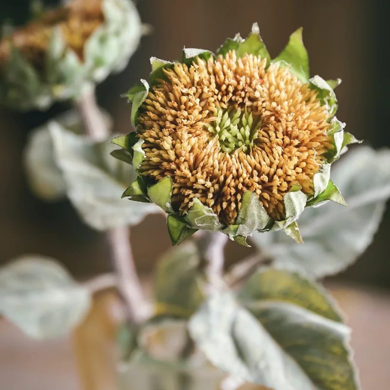 

Vintage Style Fake Flowers 1 Piece Beautiful Sunflowers Rustic Decorative Artificial Flowers Home/Party/Festival Decors