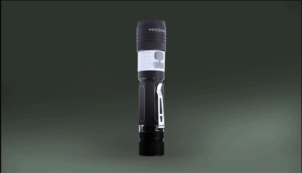 Светодиодный фонарик с зарядкой от USB, супер яркий, водонепроницаемый, Sidelight, 6 режимов, многофункциональный фонарь, поддержка зума, аккумулятор 18650