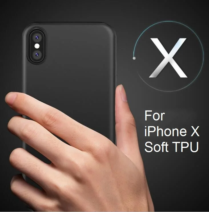 Ультратонкий силикагелевый матовый мягкий чехол из ТПУ для iPhone X Простой