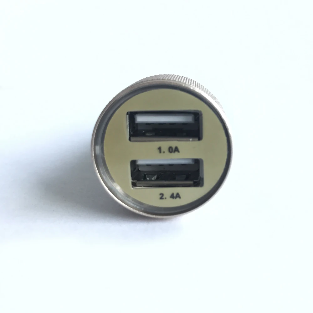 Автомобильное зарядное устройство KOYOT с двумя usb-портами, металлическое быстрое зарядное устройство для мобильного телефона, автомобильное зарядное устройство для планшетных ПК для iPhone7 samsung, USB прикуриватель