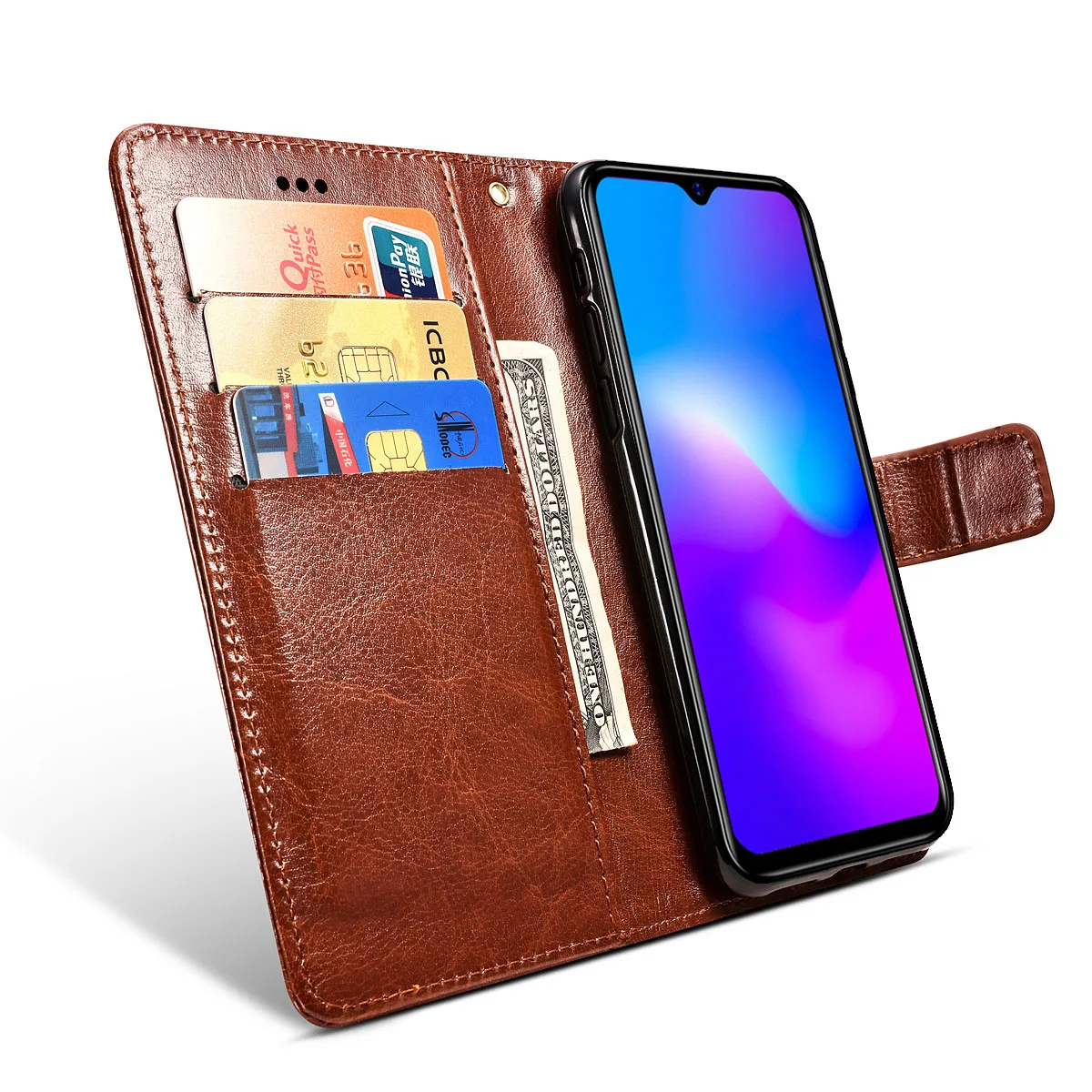 Чехол-книжка Blackview A60 Pro, кожаный силиконовый чехол-кошелек из ТПУ для бизнес-телефона, чехол для Blackview A60 Pro, чехол для телефона
