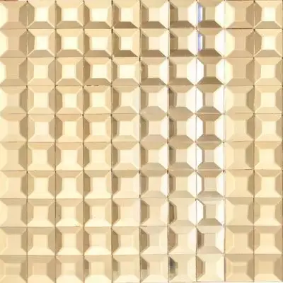 Глянцевая мелкой коричневый чайный цвет 5 столкнулись алмаз зеркало стеклянная