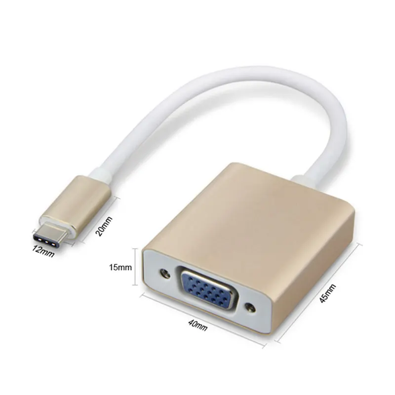 Новый USB 3 1 Type C VGA Женский адаптер кабель type к HDMI для нового Macbook 12 дюймов Chromebook Pixel
