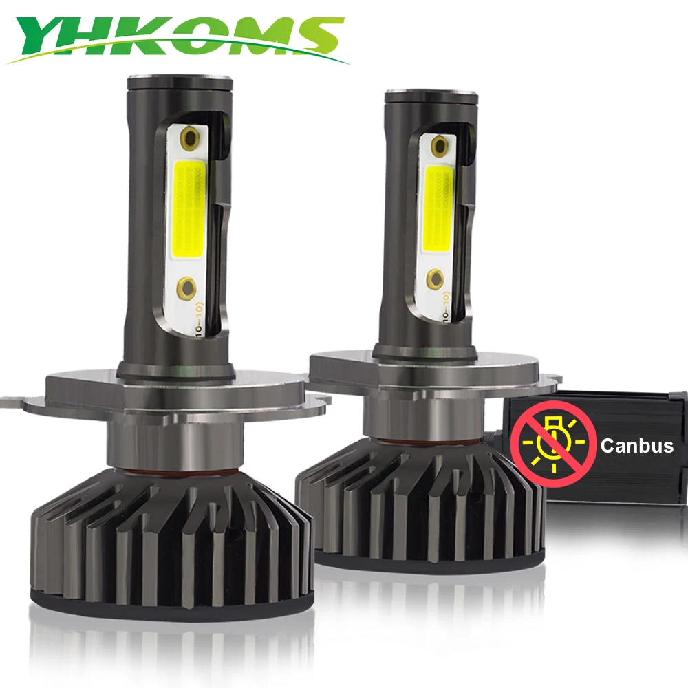 YHKOMS H4 LED H7 LED Canbus H8 H9 H11 9005 9006 880 881 H27 H1 H3 3000K 4300K 6500K 8000K Car Headlight Auto Fog Lamp 12V 24V