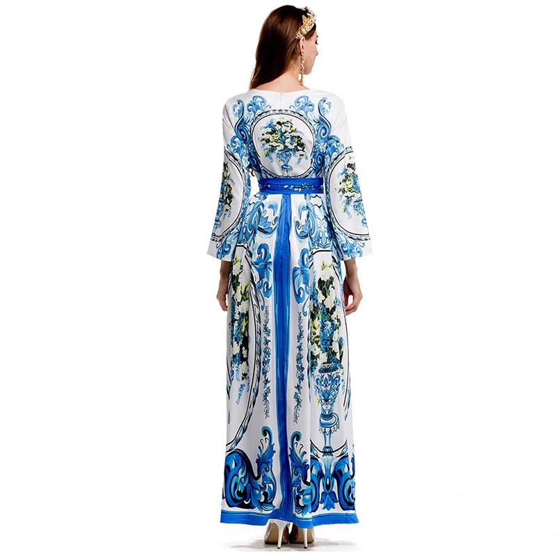 Плюс Размеры взлетно-посадочной полосы платье 2017 Для женщин Элегантный Винтаж