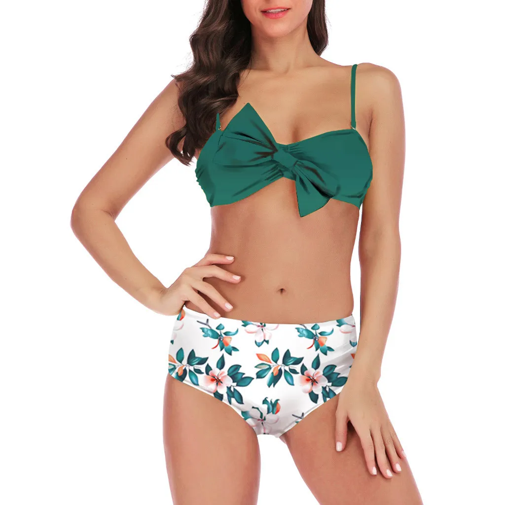 Женский раздельный купальник SAGACE однотонное бикини с мягкими бразильскими