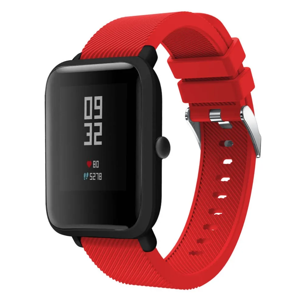 Мягкий силиконовый спортивный ремешок 20 мм для Huami Amazfit Bip Молодежный Xiaomi Youth