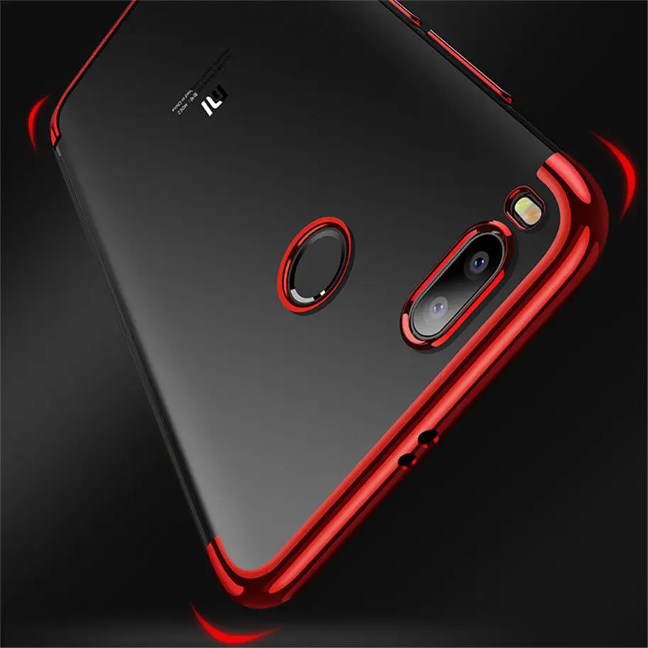 For Xiaomi Mi A1 Mix2 Redmi Note 4 5A 5 Plus Electroplated Clear Silicone TPU Protect Case Cove |