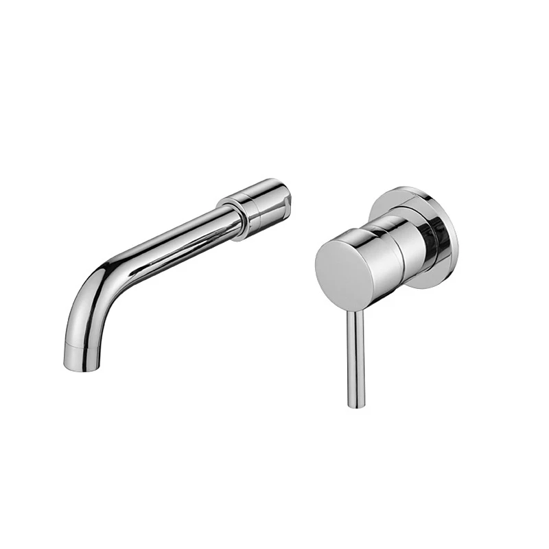 Wall Mounted Bathroom Basin Faucet Matte Black Brass Single Handle Mixer Tap Cold and Hot Sink Water Crane | Обустройство дома