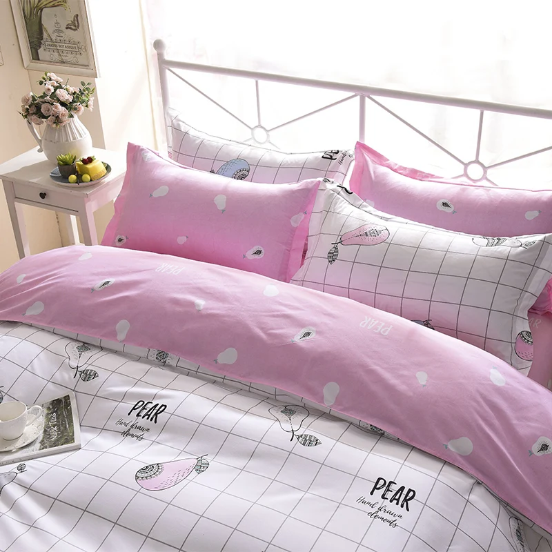 Постельное белье The Nordic style bedding set duvet cover set twin Full Queen brief reactive printed bed linen flat sheet bedclothes not quilt