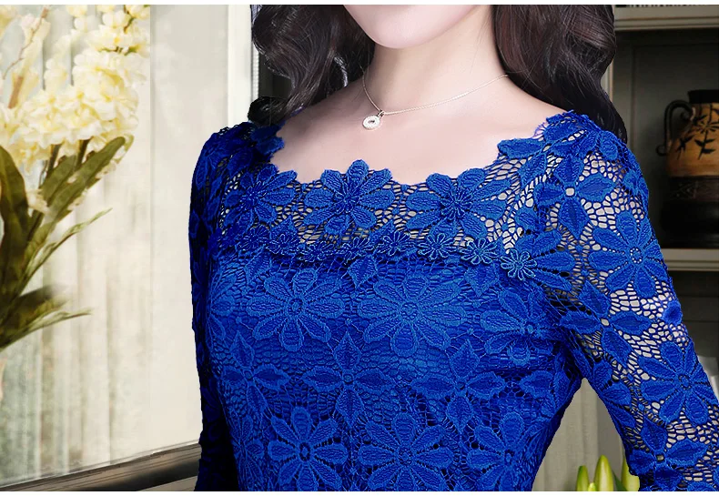 Новая стильная женская блузка с оборками Сексуальная кружевная цветочным