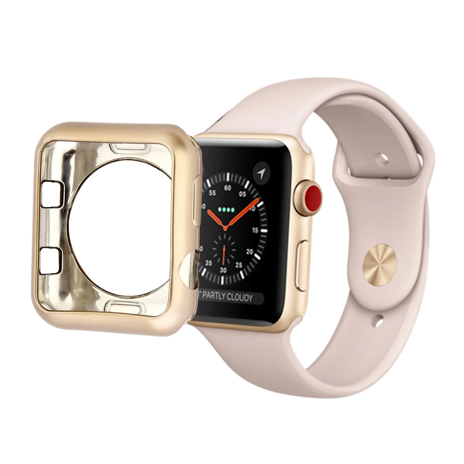 Серия 1/2/3 мягкий силиконовый чехол для Apple Watch, версии крышка 38 мм 42 мм модное покрытие TPU Защитная крышка для наручных часов iWatch