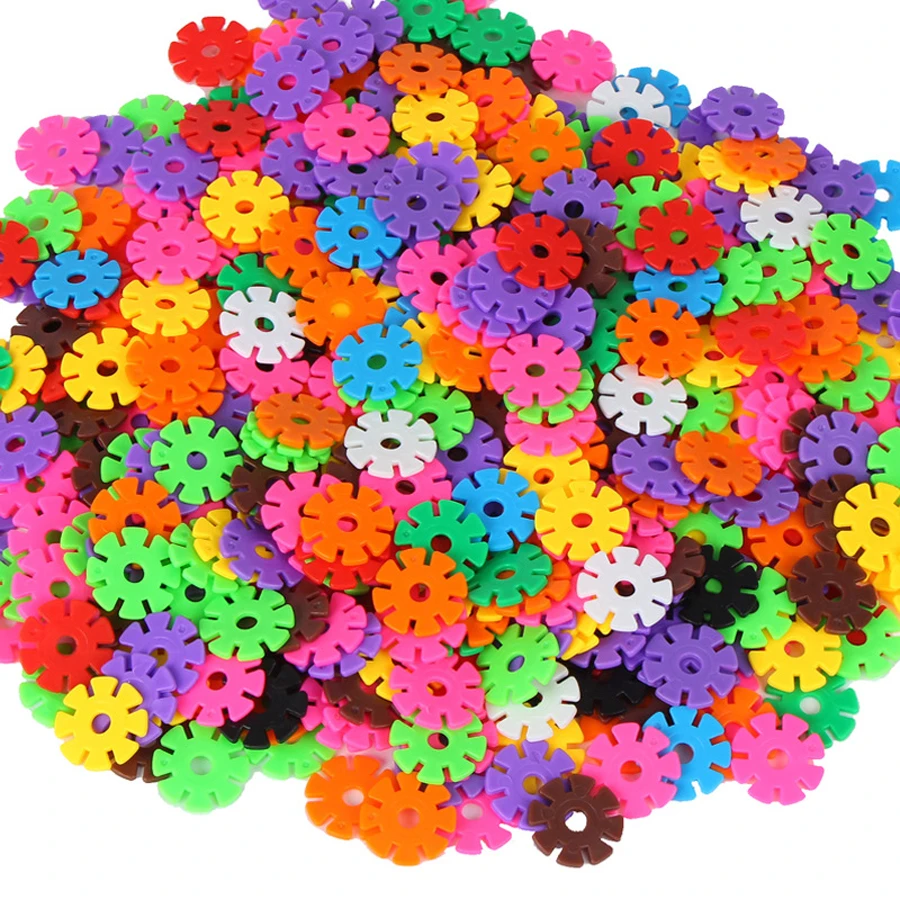 100 шт. Детский конструктор снежинки|building toys|assembly toytoys blocks |