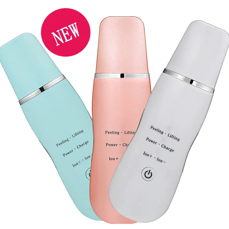 Beste Ultrasone Gezicht Cleaner Skin Scrubber Ultrasound Trillingen Massager Skin Cleaner Pore Schil Scrubber Schoonheid Exfoliërende Machine