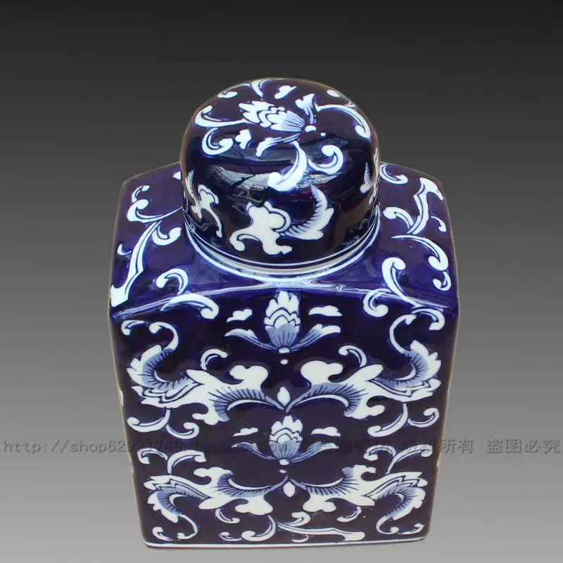 Jingdezhen Blue ceramic export foreign trade the original list and white storage tank POTS modern fashion vase | Дом и сад