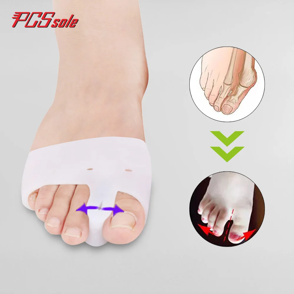 

Разделяющий гель PCSsole Hallux вальгус палец ноги, защита для педикюра, вставки, силиконовые разделители для пальцев ног, защита от бурсита, корре...