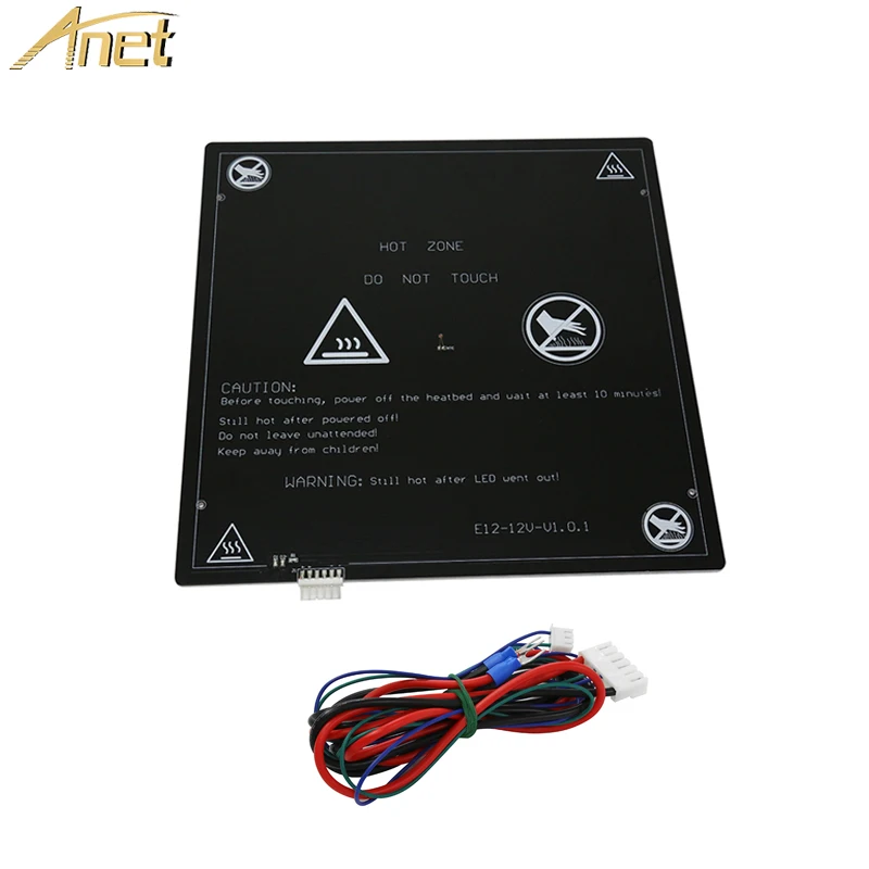 Anet E10 E12 MK3 12V Горячая кровать алюминиевая кровать с подогревом с линией обновленная MK3 Горячая кровать для Mendel RepRap i3 3d части принтера горячая кровать