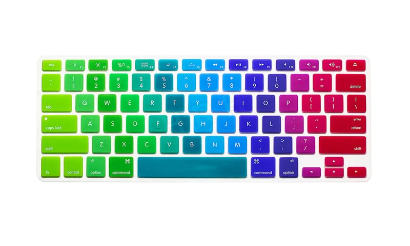 Dazzle Rainbow 1 наклейка на ПК цветок Радуга Силиконовая Клавиатура США Крышка клавиатуры протектор кожи для Apple Mac Macbook Pro 13 15 17 Air 13 retina 13 - Цвет: Dazzle Rainbow