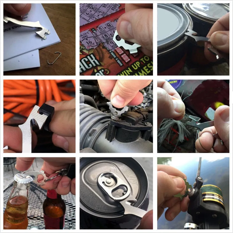 Мини 20 в 1 многофункциональный инструмент из нержавеющей стали