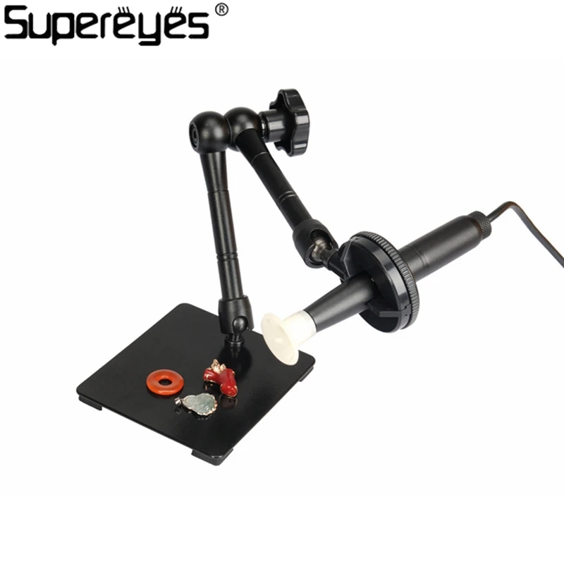 SupereyesZ004 Металлическая подставка для цифрового ручного микроскопа: универсальная регулируемая поворотная подставка для увеличительной поддержки.