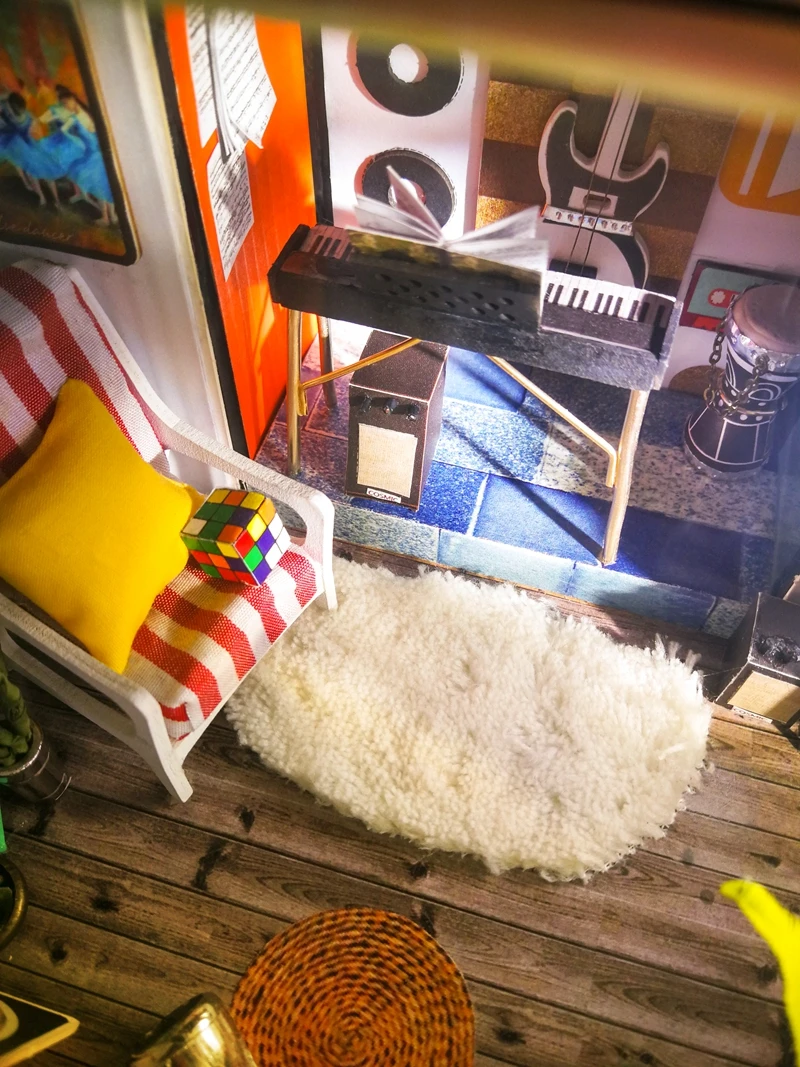 Robotime домашний декор Статуэтка Сделай Сам Кевин студийный деревянный Миниатюрный Кукольный дом современное модное украшение кукольный домик для подарка DG13