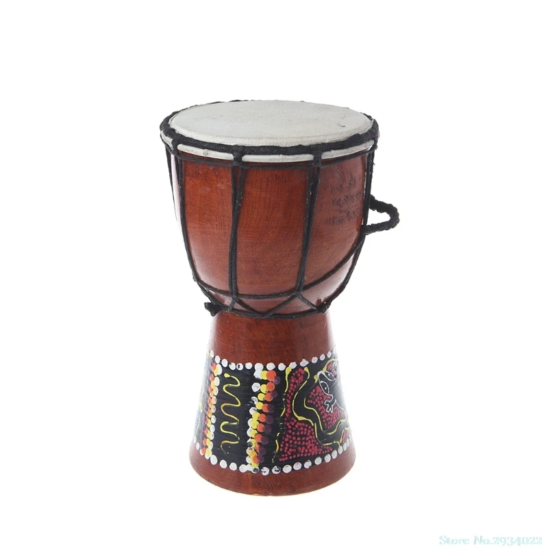 4 дюймов Профессиональный Африканский Djembe барабан Bongo дерево хороший звук музыкальный инструмент Прямая поставка