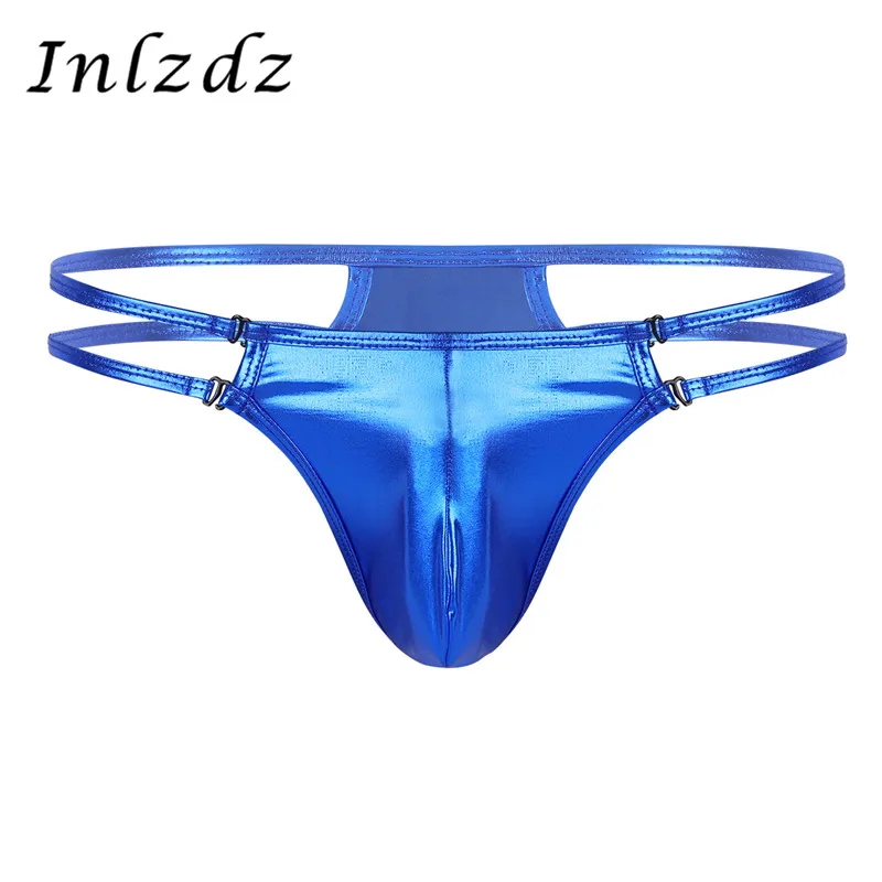 Нижнее белье мужские стринги бикини трусы Гей металлическое низкая посадка