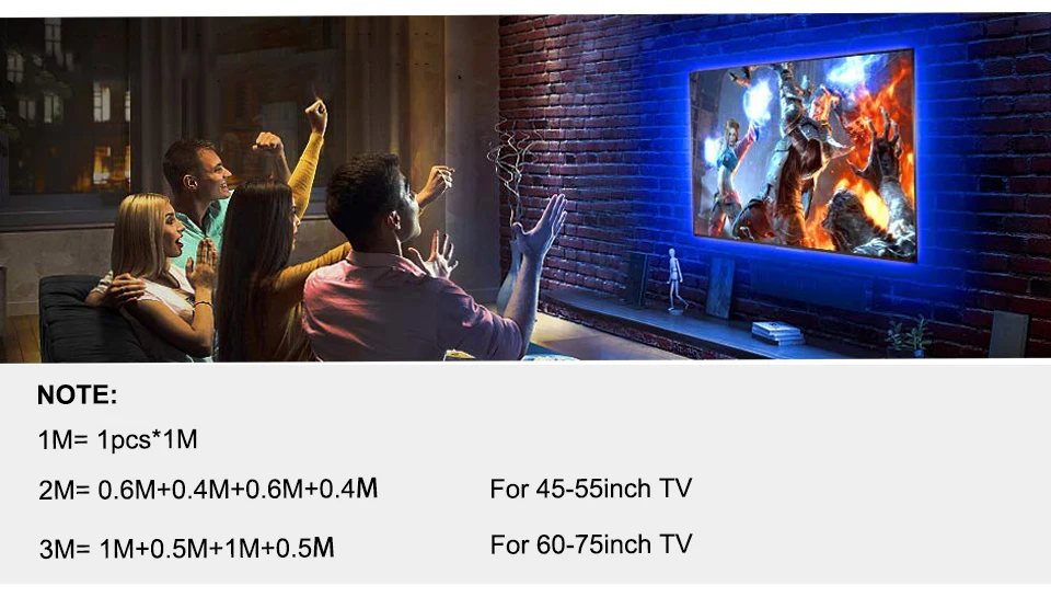 DC5V USB Светодиодная лента 5050 RGB гибкий светодиодный светильник с подсветкой 1 м 2 м 3 м HD tv PC Настольный экранный светильник лента фоновый светильник ing