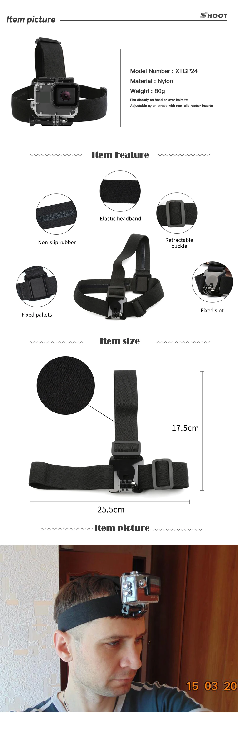 Регулируемый нагрудный ремень для камеры GoPro Hero 8 7 5 Black 4 Sjcam Xiaomi Yi 4K Eken Go Pro Hero аксессуар