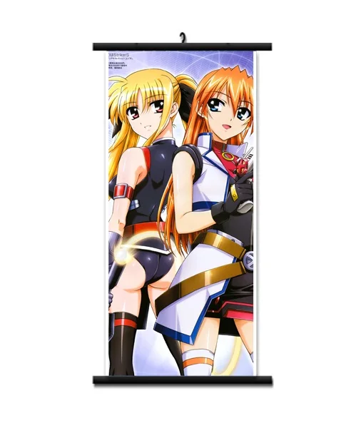 November update аниме Волшебная Девушка Лирический Nanoha Harlaown& Arisa& Takamachi домашний декор настенные прокрутки Декоративные плакаты с картинками
