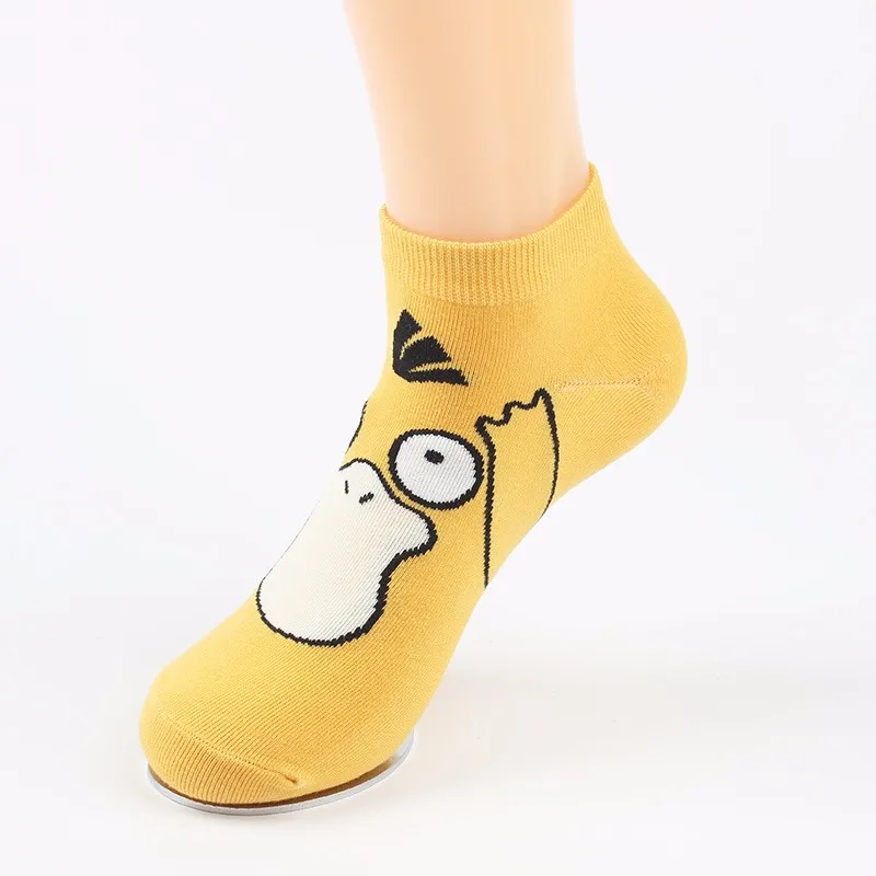4 пар/лот Аниме Покемон Go носок PIKACHU дешево оптом хлопковый жаккардовый японские носки Charmander Новинка смешные носки Харадзюку