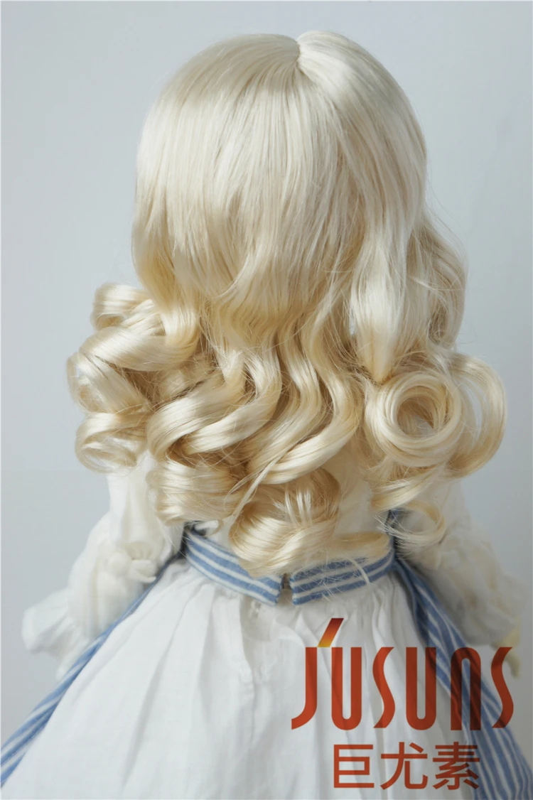 JD038 SD искусственная кожа 1/3 ластик длинный кудрявый парик для кукол BJD мягкие